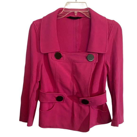 Charles Chang-Lima pink double breasted jacket Sz 6 - Picture 1 of 7